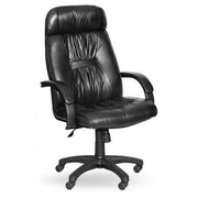 Офисное кресло PRADO black черная ЭКО кожа №48